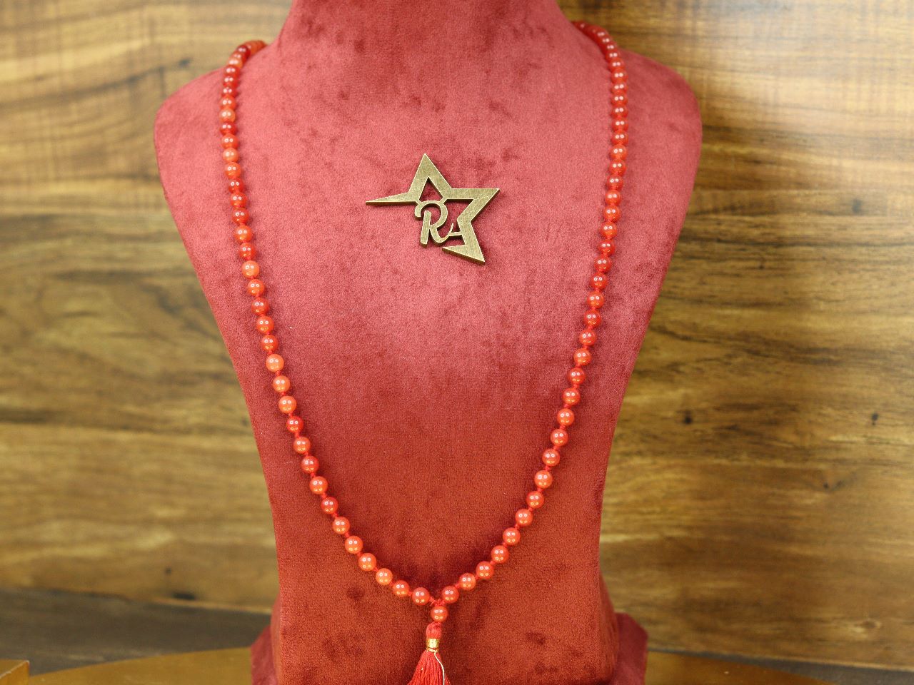 Orange Agate Mala